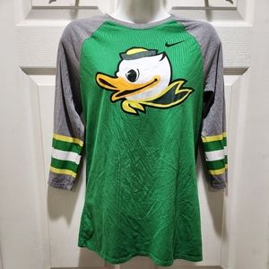 Women 3/4 sleeve oregon ducks shirt